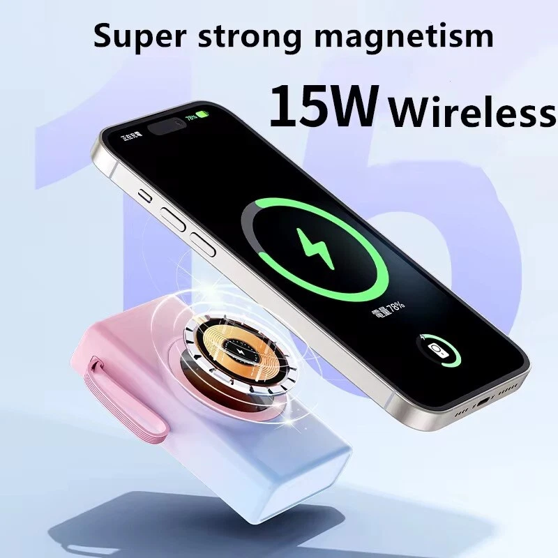 Magnetische Power Bank 15W-20000mAh,PD20W,QC 3.0,22.5W Schnellladung Kabel - Bild 2 von 4