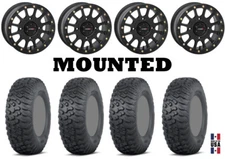 Kit 4 ITP Terra Hook 27x9-14/27x11-14 on System 3 SB-5 Beadlock Matte Black POL