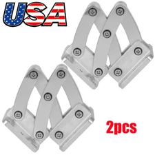 2x Hidden Scissor Hinge - Large - 6061 Grade Aluminum , Stainless Steel Hardware