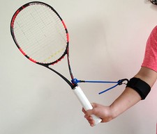PermaWrist tennis swing wrist training aid for forehands, backhands and volleys