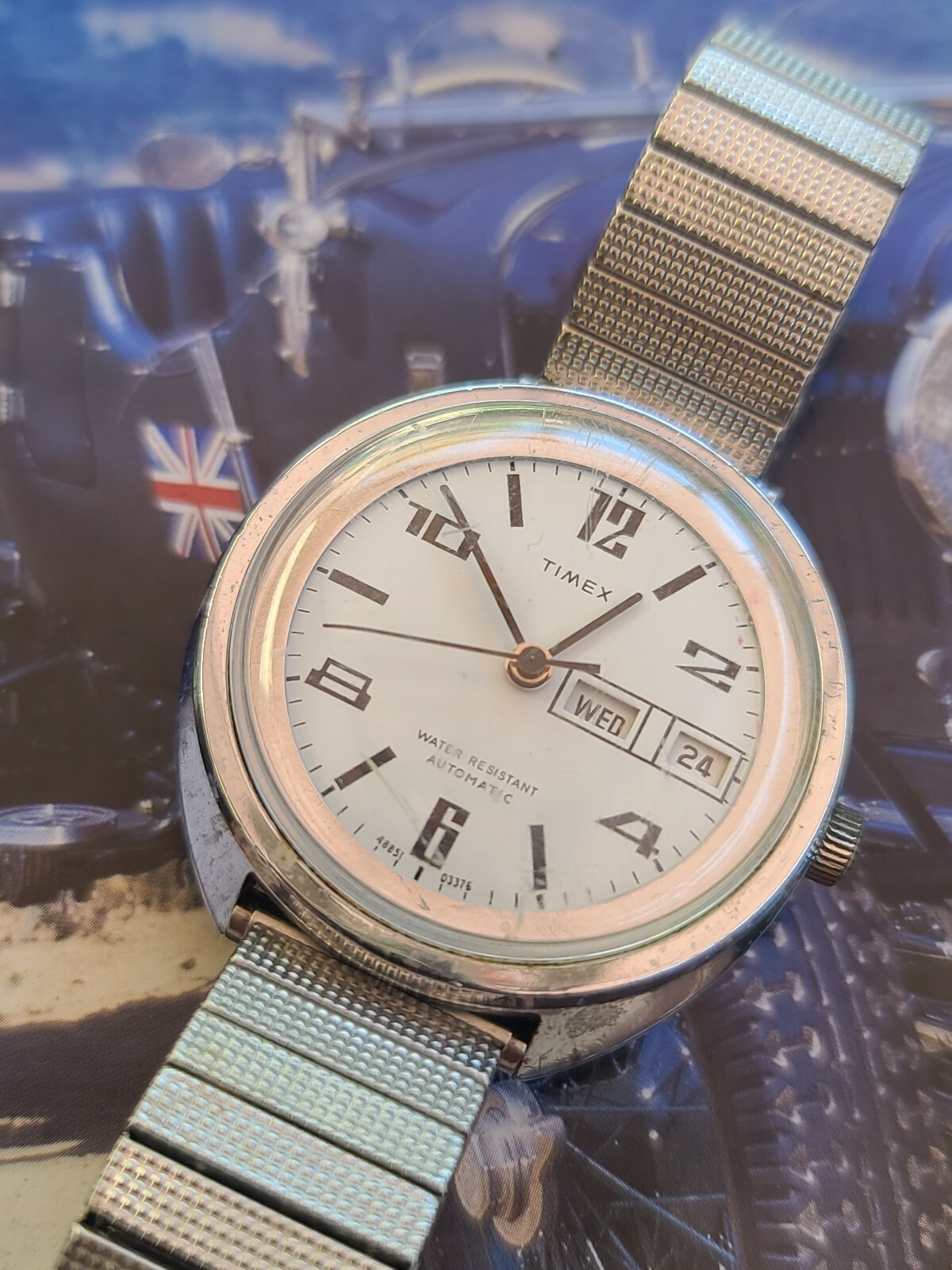 timex automatic watch vintage