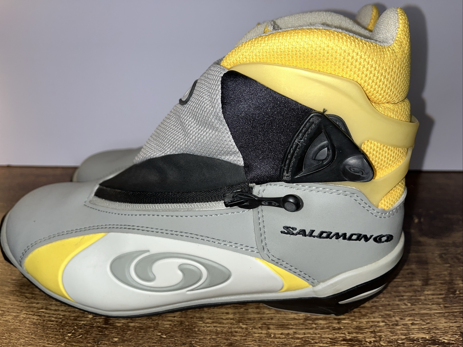 Scarponi da sci di fondo Salomon Vitane WMN 8 grigio giallo nordico SNS Profil