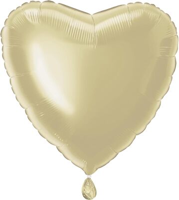 Gold massiv Herz Folienballon 18 Zoll