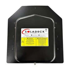 SolaDeck 0599B UL50 Type 3R Roof Mount PV Junction Box in Black