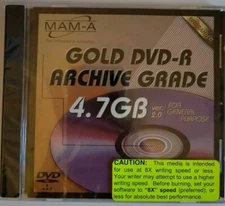 Mitsubishi Gold DVD-R Archive Grade 4.7 GB