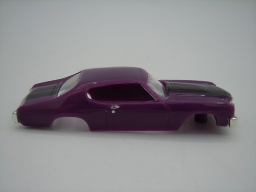 MODELO MOTORING PÚRPURA Y NEGRO '70 CHEVELLE SHELL ~ NUEVO ~ SE ADAPTA A AURORA TJET - Imagen 4 de 7
