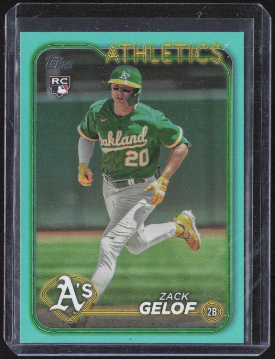 2024 Topps #166 Zack Gelof Aqua Rookie