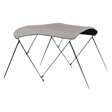 6' L x 79 6' L x 79"-84" W Cadet Gray Sunbrella  Acrylic 3-Bow Bimini Canvas