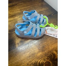 Crocs Glitter Blue FIsherman Style Clogs C6