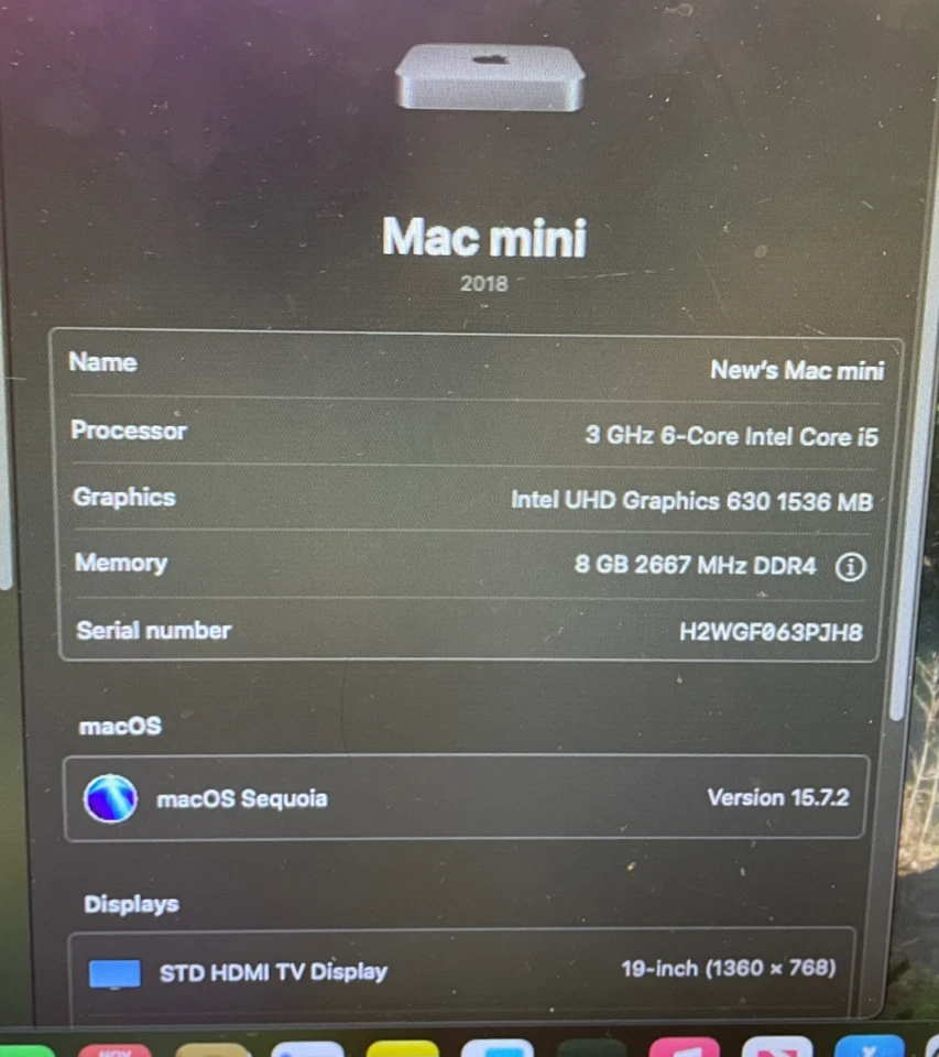 2018 Apple Mac Mini Custom Up To 6-Core i5 8GB RAM & 500GB SSD W KB & MOUSE - Image 4 of 4