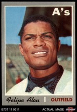 1970 Topps #434 Felipe Alou Athletics 6 - EX/MT