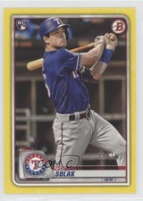 2020 Bowman Yellow 21/75 Nick Solak #96 9hx