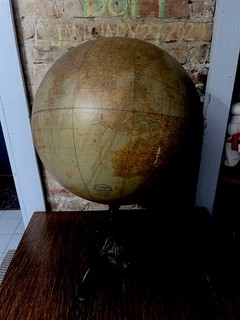 LARGE ANTIQUE RAND MCNALLY GLOBE 18” Diameter