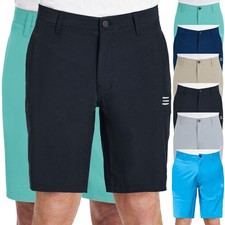 Mens Shorts Stretch Quick Dry Casual Summer Golf Hybrid Performance Chino Pants