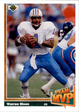 Warren Moon 1991 Upper Deck Team MVP Card #460