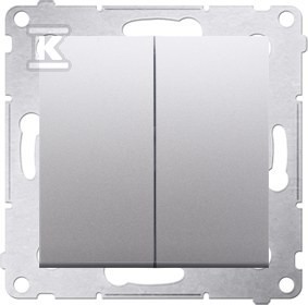 Kontakt DP2.01/43, Schalter + Taster, Silber - Bild 4
