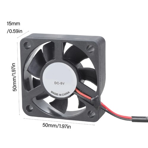 50mm DC5V Blower Fan For 3D Printer Cooling High Airflows Low Noise Sleeve Fan - Afbeelding 8 van 8