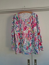 Damen T-Shirt Langarm bunt Runder Ausschnitt ...
