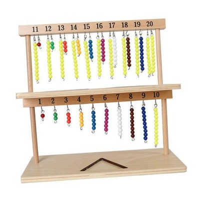 Montessori Schachbrett Perlen Kognition Spielzeug entwickeln Mathe Fähigkeiten Zahlen zählen