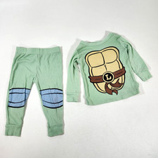 Teenage Mutant Ninja Turtles Pajama Set Size 2T Toddler Boys Leonardo 2-Piece