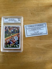 Athenticated Upper Deck 1991 Aerial Threat #35 Montana/ Rice Autographed 49ers! 