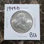1949 Franklin Half Dollar Brilliant Uncirculated 50C Denver Uncertified Coin