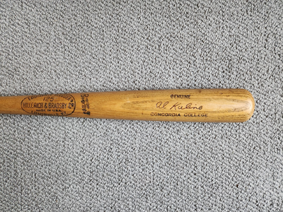 Al Kaline Louisville Slugger 125 CONCORDIA College Game Used Bat