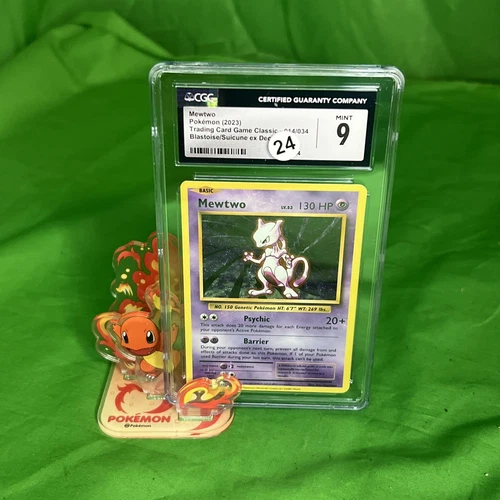 Mewtwo 014/034 Pokémon Card - CGC 9 GRADED MINT Pokemon TCG Classic English