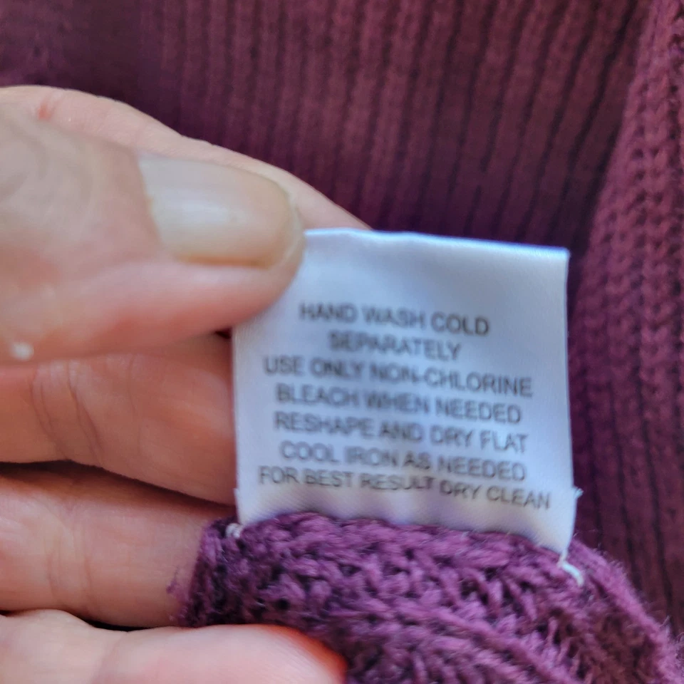 Hippie Rose Juniors Open-Front Lace-Up Cardigan in Artisan Wine, Size L - Image 4 of 4