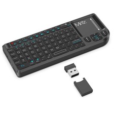 Mini Wireless Keyboard, 2.4G/Bluetooth 5.1 Dual Mode Rechargeable Portable   ...