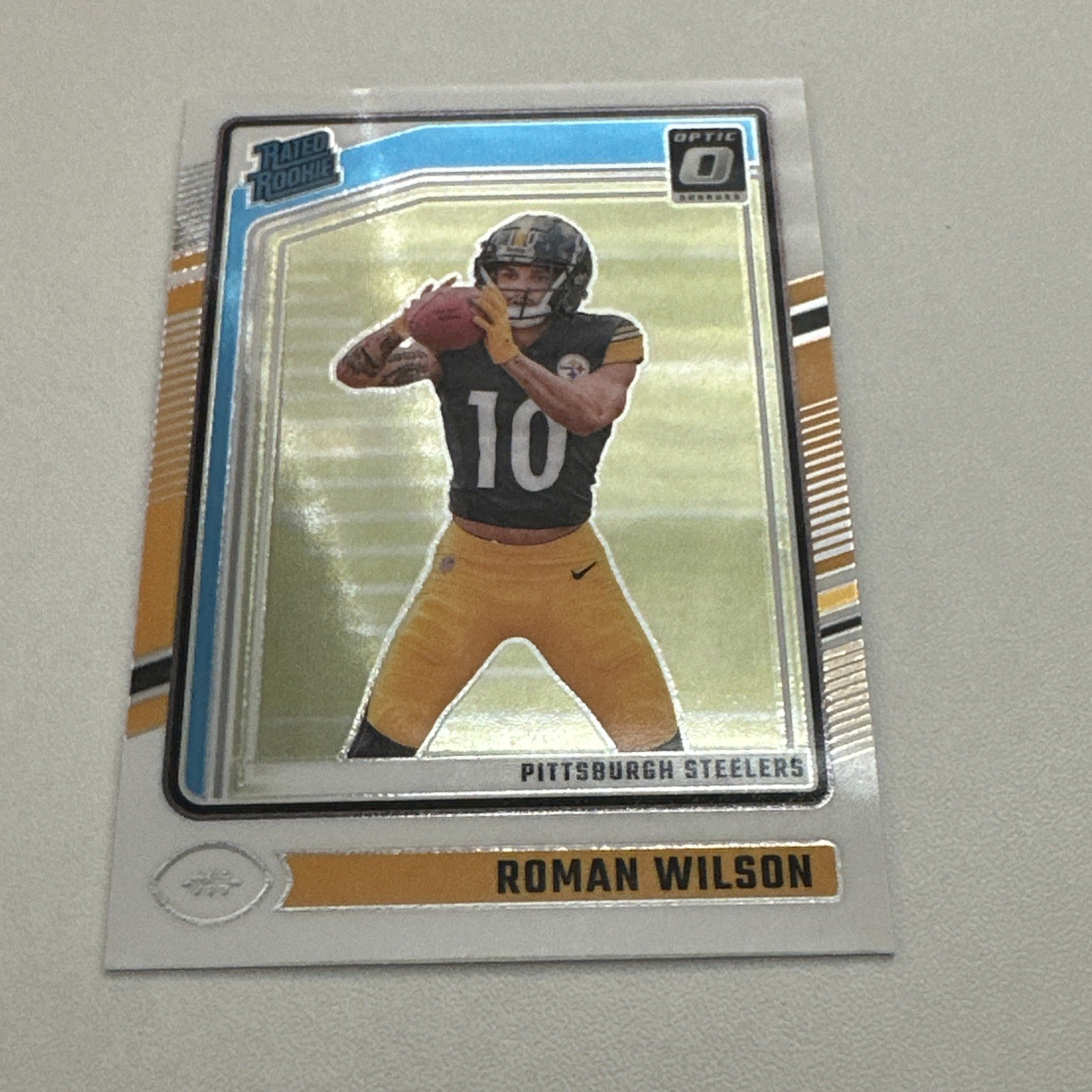 2024 Panini Donruss Optic Roman Wilson Rated Rookie Pittsburgh Steelers #285