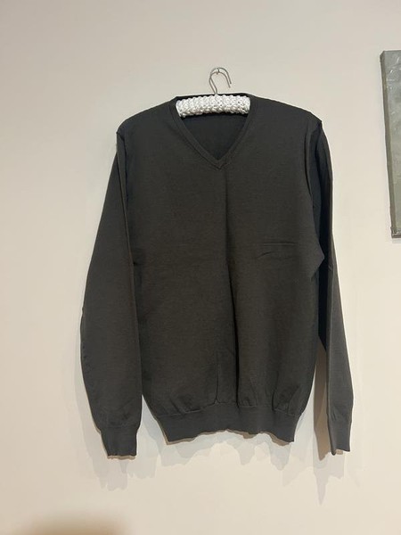 Men Reiss Sweater Grey Wool 40 / L