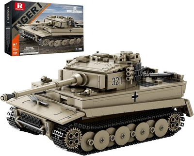 #ad Tiger I Tank Building Block Set for AdultWW2 Military German Tank Model 1138 PC $39.99