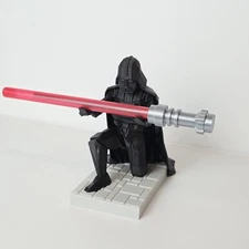 3D Printed Darth Vader Pen Holder with Custom Base & Lightsaber Pen – Red Blue 