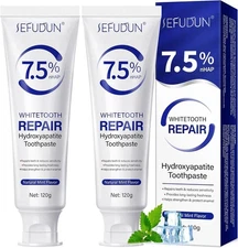 7.5% Hydroxyapatite Toothpaste, (2pcs) Nano 4.23 Ounce (Pack of 2) 