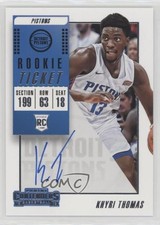 2018-19 Panini Contenders Rookie Ticket Khyri Thomas #109 Rookie Auto RC 0sm9