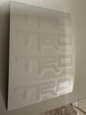 4x Trd Caliper Weather Proof Decal Sticker White Matte Color 2x12