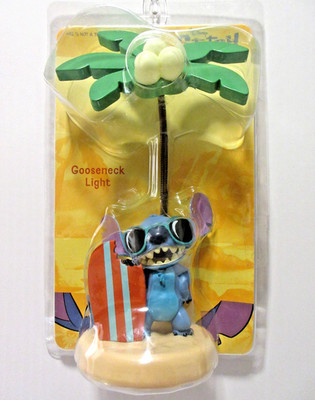 Disney Stitch Adjustable Gooseneck Light with Surfboard Desk Lamp Sealed NEW B64