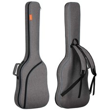 Bass Guitar Bag Gig Bag Backpack Padded Soft Bass Case 0.3in Padding, Grey CY...