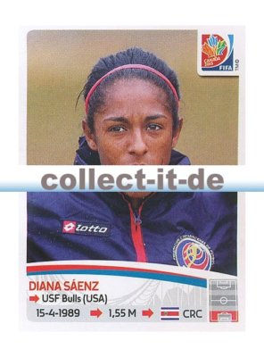 Panini Frauen WM World Cup 2015  - Sticker 389 - Diana Saenz