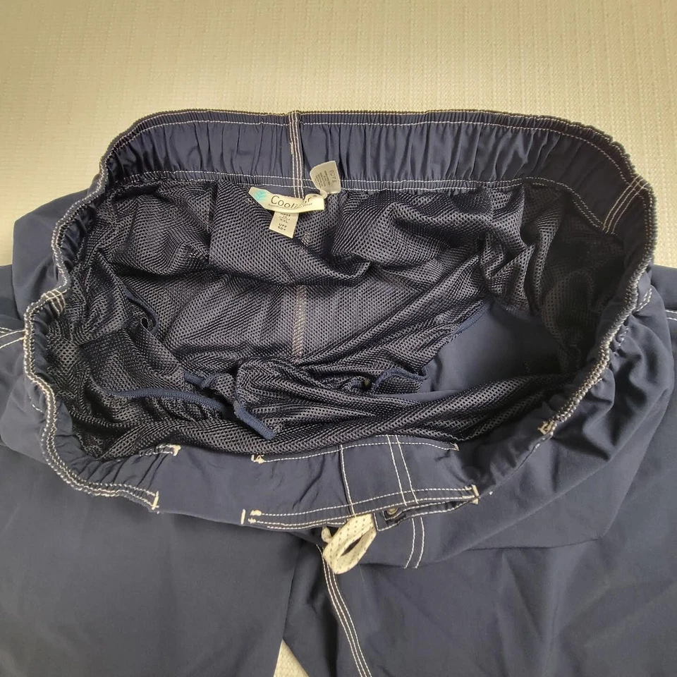 Bañador Coolibar para hombre talla 2XL azul forrado cordón protección solar UPF 50+ Foto 4 de 4