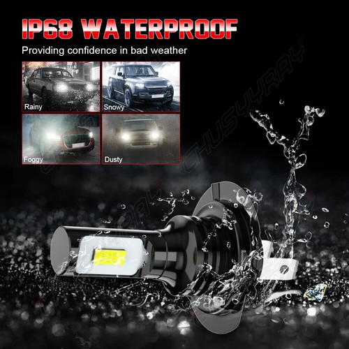 FOR Mercedes-Benz GLK350 2013-2015 4PCS Headlight Bulbs Kit High Low WHITE 6500K - Picture 11 of 15