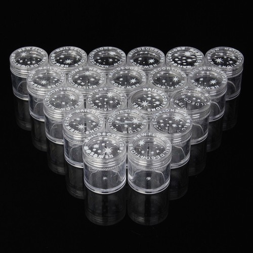 50x 10ml leere Döschen Acryl Döschen Tiegel Tigel Dosen Glitzer transparent Set - Bild 4 von 11