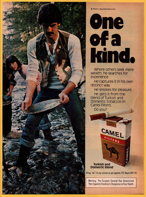 Camel Tobacco Cigarette One of a Kind - Print Ad / Poster Promo Art 1977
