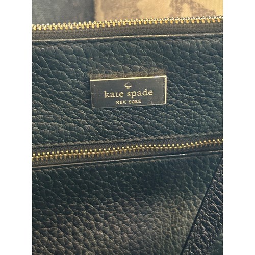 Kate Spade New York Black Leather Crossbody Bag With Adjustable Strap & Zipper P - Picture 2 of 7
