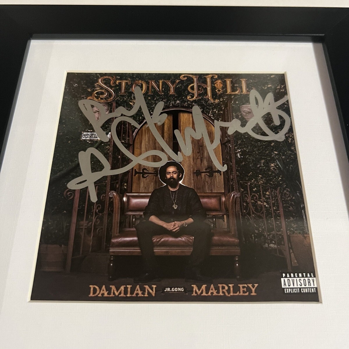 DAMIAN MARLEY SIGNED FRAMED STONY HILL CD RARE JSA COA | eBay
