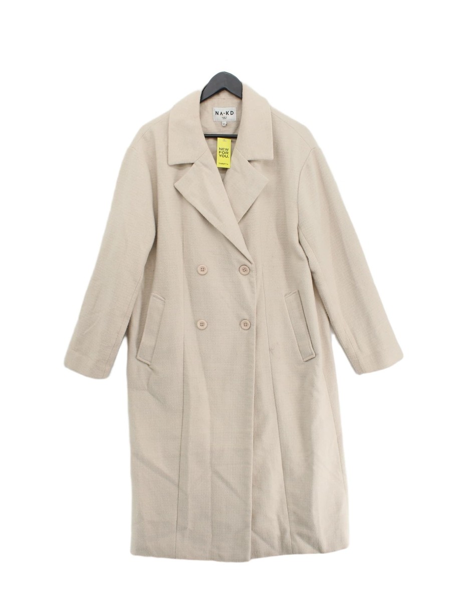 Na Kd Beiger Oversize Mantel Na Kd Trenchcoat Beige NA-KD - Main Image