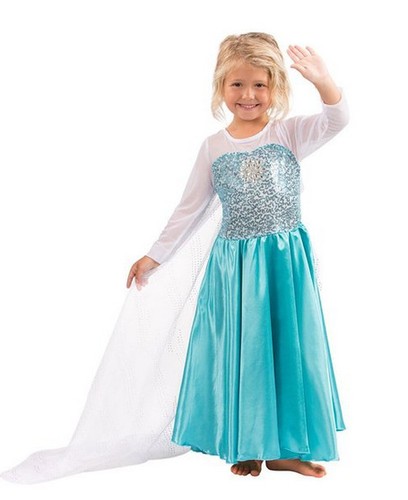 New Princess ELSA Snowflake Costume Dress Cosplay Party Dress up - Picture 2 of 10