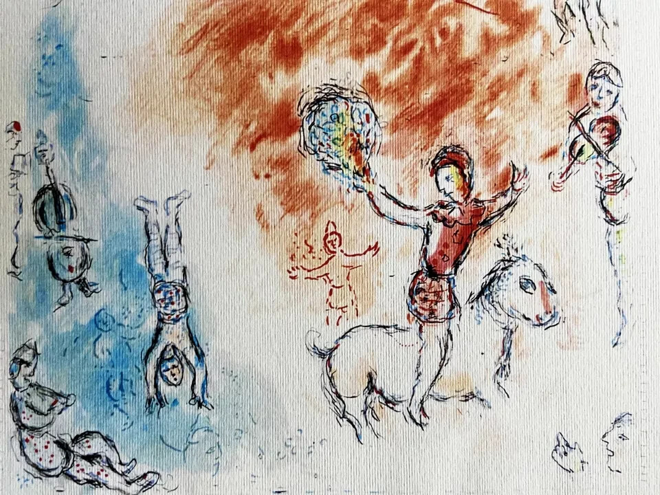 Marc Chagall Sorlier Lithograph Original Hand Numbered