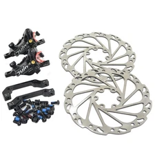 JUIN TECH R1 Hydraulic Road CX Disc Brake set 160mm w/ Rotor (Front+Rear),Black